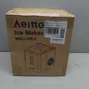 Aeitto Ice Makers Countertop, 9 Ice Cubes Release in 6 Mins, 26Lbs/24H, 2 Sizes of Bullet Ice Machine,Self-Cleaning Portable Ice Maker with Ice Scoop and Basket for Home Kitchen Office Bar RV, Black