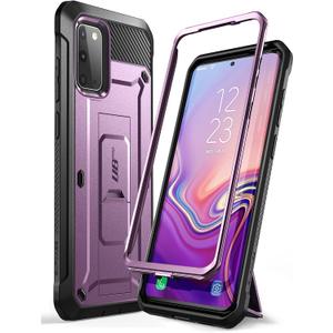SupCase for Samsung Galaxy S20 Case with Stand (Unicorn Beetle Pro), [Built-in Belt Clip] Heavy Duty Rugged Kickstand Protective Phone Case Without Screen Protector for Samsung S20 5G, Purple