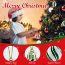 30PCS Christmas Ball Ornaments, 2.36" Red Green White Xmas Balls Decoration, Shatterproof Christma Balls Ornaments for Xmas Tree, Painting & Glittering Hanging Ball for Party Event