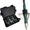 ArcheryBroadhead Hunting Broadheads100Grains Screw-in Arrow Archery3BladesHuntingHeadsArrowTips Compatible withCrossbow andCompoundBowCamouflage Colors Hunting Arrows (Camouflage chase-6PK)