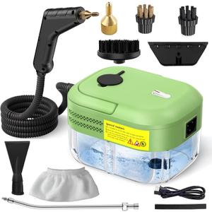 Steam Cleaner for Home & Car, 15s Heat-Up Handheld Steamer for Cleaning, 1.2L Portable High Steam Cleaners, 3BAR Steam Control with 14 pcs Accessories Kit for Car, Floors, Couches, Tiles, Grout