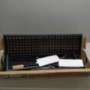 aboxoo 3 Tier Stair Style Large Metal Plant Stand, Garden Display Shelf Flower Pot Holder Storage Organizer Rack for Indoor Home Outdoor Patio Balcony Yard( Black, Rectangle)