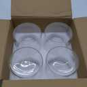 SUREHOME Glass Cylinder Vases for Centerpieces, 4 Pcs Large Clear Hurricane Glass Candle Holders 6 x 6 in Tall Floating Candle Vases Bulk for Flower Vase Home Wedding Formal Table Centerpiece Decor (Set of 4)