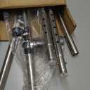 Crutch for Adults, Ergonomic Underarm Crutch with Spring Shock Absorber, Adjustable Crutches with Ergonomic Handgrips, Underarm Walking Crutches, Sturdy, Premium, Suitable for Height 5'3"- 6'6"