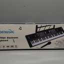 61 Keys Electronic Digital piano, Portable Keyboard Piano with Built-in Speaker and Microphone, Sheet Stand and Power Supply, Keyboard Piano Teaching Gift for Beginners Eelectric, 29.5 inch W x 8.7 inch D x 2.3 inch H