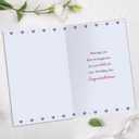 3 x Wedding Card Wedding Cards Congratulations for Bride and Groom, Romantic Heart Design Wedding Day Greeting Card, Perfect Wedding Gifts with Love & Happiness Message