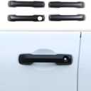 HAPPYHORSE Car Exterior Door Handle Cover Compatible with Toyot@ Tundra/Sequoia 2022-2024 ABS Car Outer Door Handle Cover Exterior Door Handle Protective Cover Accessories (Normal Style, Matt Black)