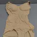 SHAPERX Women's Seamless Shapewear Tummy Control Bodysuit with Removable Pads Mid Thigh Body Shaper L/XL