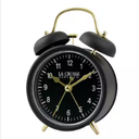 La Crosse 617-3314BG Black Twin Bell Quartz Alarm Clock