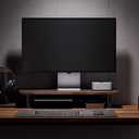 Amesoba Desk Stand Mini (Dark Walnut, Mini)