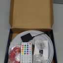 SILFU Neon Rope Lights, 50FT RGB LED Strip Lights, Waterproof IP67 LED Lights for Bedroom, DIY Design, Music Sync, 44 Key Remote Control, Multiple Modes for Bedroom, Holiday Decoration