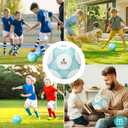 STEEFAN Teal/Blue/Pink Soccer Ball Size 3/4/5 for Kids Outdoor Play,Color Change Soccer Official Ball with Needles and Air Pump,Idea Gift for Teen Boy Girl Junior Women,Indoor Outdoor Game Soccer Ball