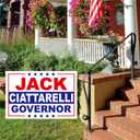 Jack Ciattarelli Yard Sign  18"x12" Yard Sign With H-Stake | Double-Sided Corrugated Plastic Outdoor Lawn Sign | Campaign Signs for New Jersey Governor