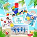 Pool Party Favors Beach Party Favors - 48 PCS Pool Toys For Kids Ages 3-8 Beach Balls Bulk, Sand Bucket and Shovels Set, Kids Sunglasses Bulk, Beach Summer Toys, Pool Party Supplies,Sand Toys