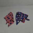 ADOGGYGO American Flag Dog Bandanas, Red Blue Patriotic Eagles USA Flag Scarf, Multi Size, 4th of July Bandana for Extra Large Dogs Pets (X-Large)