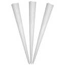 Concession Essentials Cotton Candy Cones- Pack of 100ct Cotton Candy Cones. White Paper Cones (White)