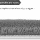 Window Weather Stripping Door Seal, 33 Ft Self-Adhesive Winter Insulation Strip for Exterior Front Door Frame Window Soundproofing Noise Cancelling Window Inserts, 0.35"Wide x 0.2"Thick, Gray