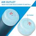 2 x Silicone Boot for Owala Water Bottle 24 oz 32 oz 40 oz, Anti-Slip Protective Sleeve for FreeSip/Twist/Flip Stainless Steel Water Bottles Accessories (Glitter Blue)