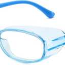 Dollger Safety Glasses Goggles Anti Fog Eye Protection Blue Light Blocking lens Side Shield Anti Pollen Soft TR90 for Boys Girls(Blue)