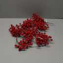 Korlon 35 Pack Artificial Red Berry Stems, Holly Berry Stems for Christmas Tree Picks Decorations, Red Berries Picks for Holiday DIY Crafts Xmas Ornaments Wedding Home Decor