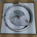 Crystal Ceiling Light Fixture, Modern Semi Flush Mount Ceiling Light,Crystal Chandelier for Kitchen Bedroom Bathroom Entryway Nickel Finish (Bulb not Included) (Silver)