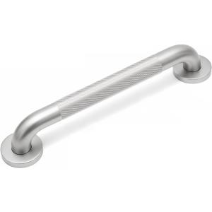 18 Inch Shower Grab Bars for Seniors 1.25'' Brushed Nickel Stainless Steel Grab Bar for Bathroom, Non Slip Knurled Safety Handrail for Bathtub Toilet Wall, Gifts for Elderly and Handicapped