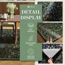 Lahome Claude Floral 5x7 Washable Living Room Rugs, Green Area Rugs for Bedroom Rubber Backed, Botanical Thin Stain-Resistant Carpet for Dining Room, Guestroom, Kids Room, Living Room Decor