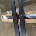 HDPE Outdoor Dining Table, Wood-Like Design Outdoor Table, All-Weather Patio Table with Umbrella Hole for Porch, Poolside, Gray (Grey)