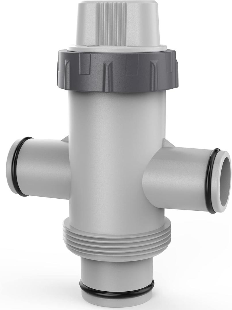 Dual Split Hose Plunger Valve, Above Ground Pool Parts, Pool Accessories and Replacement Parts for Coleman (Linear Top)