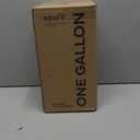 AQUAFIT 1 Gallon Water Jug with Time Marker - BPA Free 128 oz Gym Water Bottle with Straw, Handle, Gray