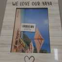 Yaya Gifts Picture Frame 5x7, YayaGrandma Photo Frame, Christmas Mothers Day Birthday Gift for YayaGrandma from Grandkids, We Love Our Yaya Wooden Picture Photo Frames for Desk Home Room Decor