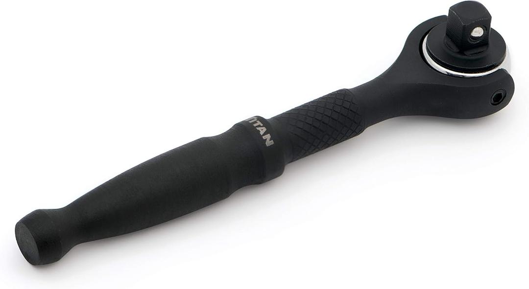 Titan 11313 1/4-Inch Drive x 4-Inch Micro 90-Tooth Swivel Head Ratchet