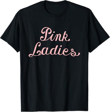 Grease Pink Ladies Font T-Shirt, M