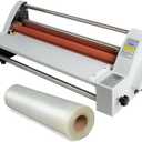 Vinmax 18inch Laminating Machine with Film Roll Office Presentation Laminators Hot Cold Roll Laminator Single Dual Sided Thermal Laminating Machine Commercial Photo Laminator School Office Use