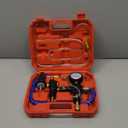 Vacuum Type Coolant Filling Tool Kit, Automotive Radiator Purge and Antifreeze Refill Tool Housing Hose with Adapter for Most Cars, Vans, SUVs and Trucks (Red-1)