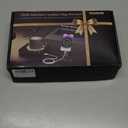 Mug Warmer Cordless 180 Min Battery Life  10000mAh Portable Charger, Wireless Coffee Cup Warmer for Desk, 3 Temp Settings, Smart Candle Heat Plate for Home, Office, Travel, Camping & Gifts for Men