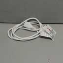16/3 Short Extension Cord 6 FT, White Extension Cord Flexible & Durable, Indoor 3 Prong Power Cable, Suitable for Home and Office, 13 Amp 1625 Watt 125VAC 16AWG, ETL Listed
