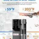 Waterdrop A2G Mineral Countertop Reverse Osmosis System Water Filter, Hot and Cold RO System, 6 Temperature Settings, 3:1 Pure to Drain, 6-Stage, Portable Pure Water Tank
