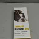 Dog Grooming Massage Tawashi Brush with Wood Handle Less Static Natural Palm Fiber Made in Japan (Small Dog A)