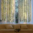 Dolicer 10 Pack Eucalyptus Garland, 60FT Faux Eucalyptus Greenery Garland, Artificial Eucalyptus Leaves Vine, Fake Hanging Eucalyptus Garlands Wedding Backdrop Arch Wall Table Party Decor (Grey Green)