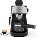 SOWTECH Espresso Machine, 3.5 Bars, 4 Cups, Steamer, Coffee Machine, Cappuccino Machine with Milk Frother for Espresso, Cappuccino and Latte Macchiato