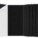 10 Pack Acoustic Panels,47.2x23.6x0.4 inch Acoustic Wall Panels, Large Soundproof Panels, Self-Adhesive Sound Proof Panels for Walls, Acoustic Treatment for Recording Studio& Office, Black
