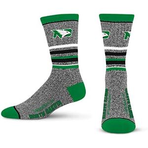 For Bare Feet Men's NFL 5 Star Marbled Crew Sock, 1 Pair, LG, Green