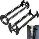 Suteng 2 Pcs Basin Wrench, Multifunctional Sink Wrench Faucet Tool Plumbers Tool, 7 Sizes Four-jaw Hex Spanner Universal Plumbers Tool for Under Basin Sink Tight Spaces Kitchen Bathroom Home