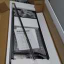 SUPERJARE Large Bakers Rack with Power Outlets, 6-Tier Microwave Stand, Coffee Bar with 12 S-Shaped Hooks, Kitchen Shelf with Wire Basket, 39.4 x 14.6 x 66.9 Inches, Rustic Brown