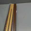 DEZ FURNISHINGS Cordless 2" Faux Wood Blind, 33.5" W x 48" H, Dark Oak