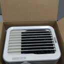 BLACK+DECKER Desktop Air Cooler, Personal Portable Fan with 3-Speeds, Evaporative Air Cooler with 0.5L Water Tank, Air Cooler Fan for Desk, Home, Office, Bedroom, and more, BDMC10, White/Gray
