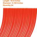 490-040-C035 Trimmer Line 18.5" x .155" Compatible with Cub Cadet, Troy-Bilt, Yard-Man, Bolens, Craftsman and Remington Walk-Behind Wheeled String Trimmers, 24-Pack