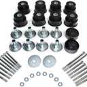 KF04058BK Body Cab Bushing Kit, Polyurethane Body Mount for Ford F250 F350 Super Duty 1999-2007 2WD 4WD Body Mounts with Steel Sleeves & Hardware - Improve Bumpy Ride