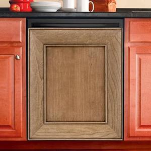 Distressed Wood Grain Magnetic Dishwasher Cover Panel Decals - Natural Wood Self Adhesive Vinyl Sticker Kitchen Art Decorative Cover, 23＂W x 26＂H